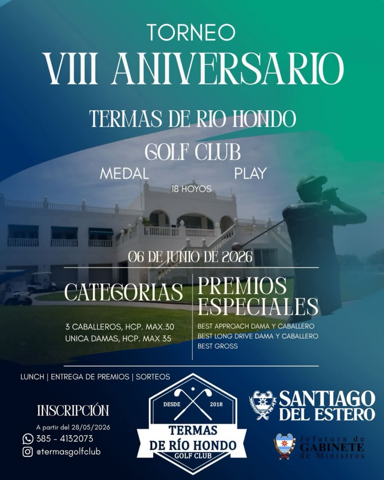 VIII Torneo Aniversario Termas de Río Hondo Golf Club