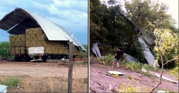 La zona del Departamento Robles fue la más afectada por la tormenta 