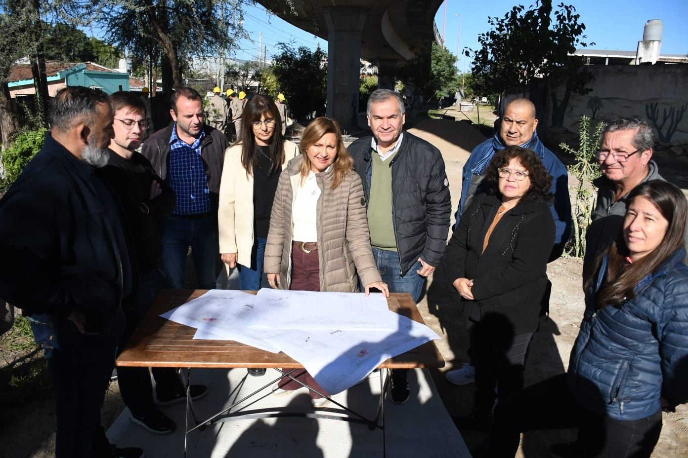 Fuentes destacó el trabajo en el nuevo paseo Dardo del Valle Gómez del barrio Francisco de Aguirre