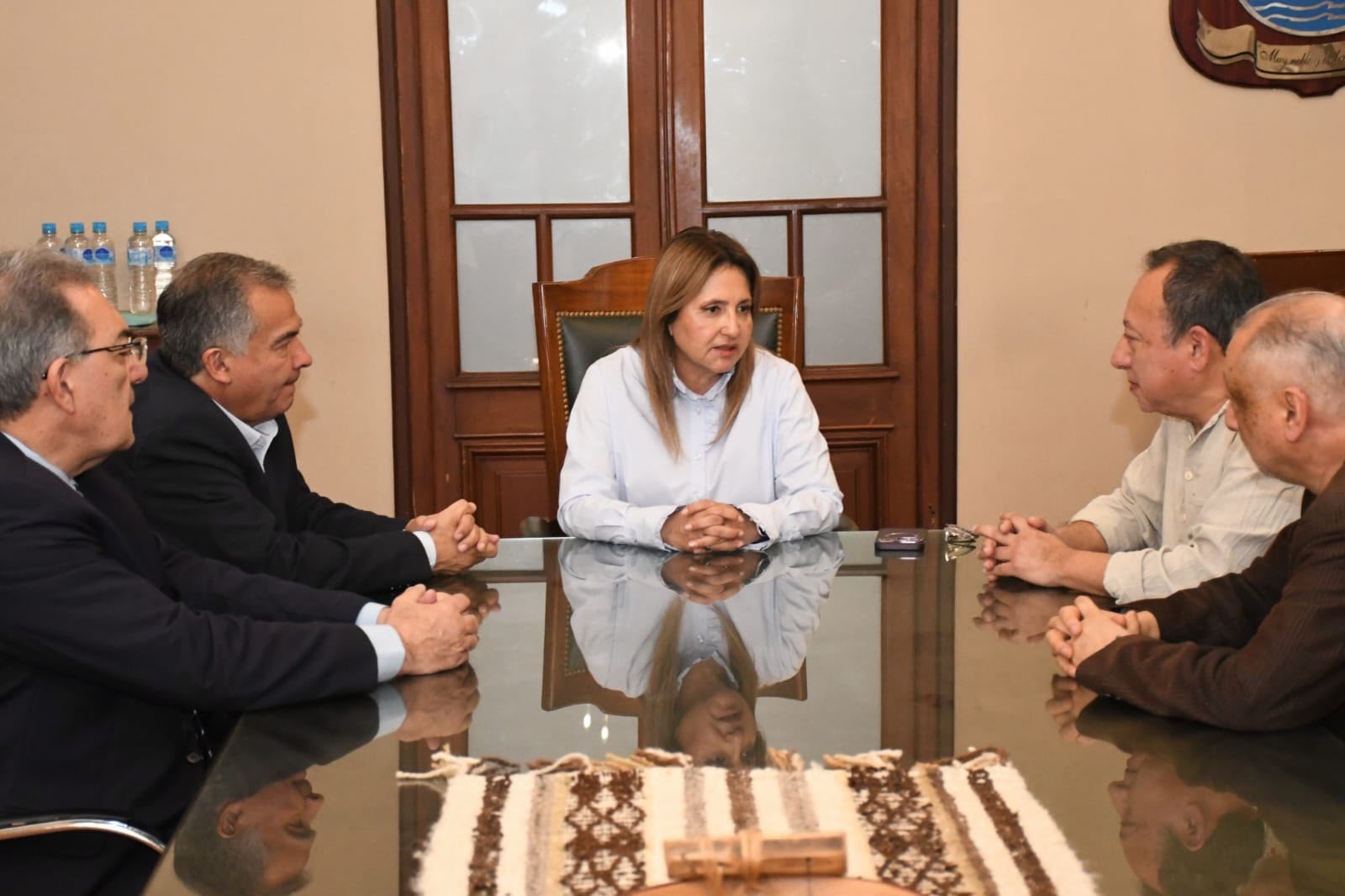 Fuentes recibió en el salón de acuerdos a referentes de los Derechos Humanos